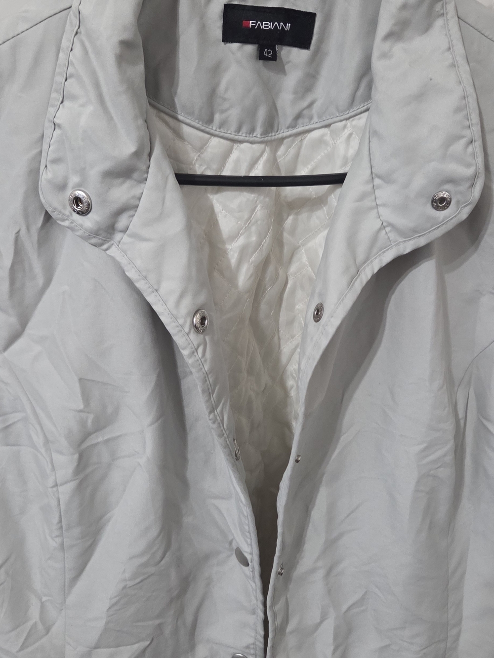 Sasha Fabiani Light Gray Men's Shirt Jacket